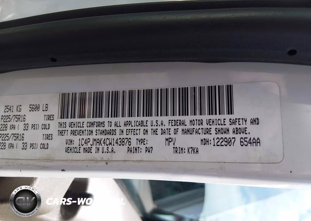 2012 Jeep Liberty Sport VIN:1C4PJMAK4CW143876 - 9