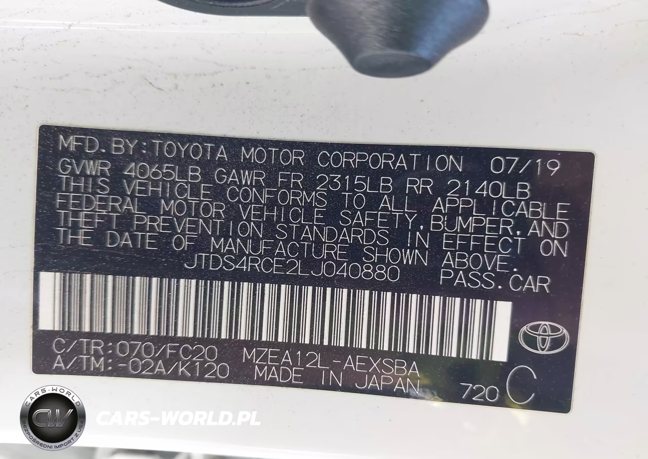 2020 Toyota Corolla Se VIN:JTDS4RCE2LJ040880 - 9