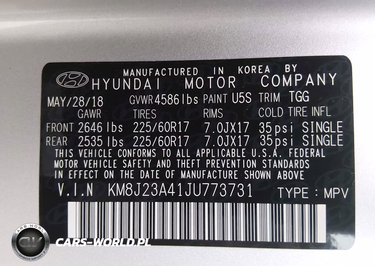 2018 Hyundai Tucson Se VIN:KM8J23A41JU773731 - 9