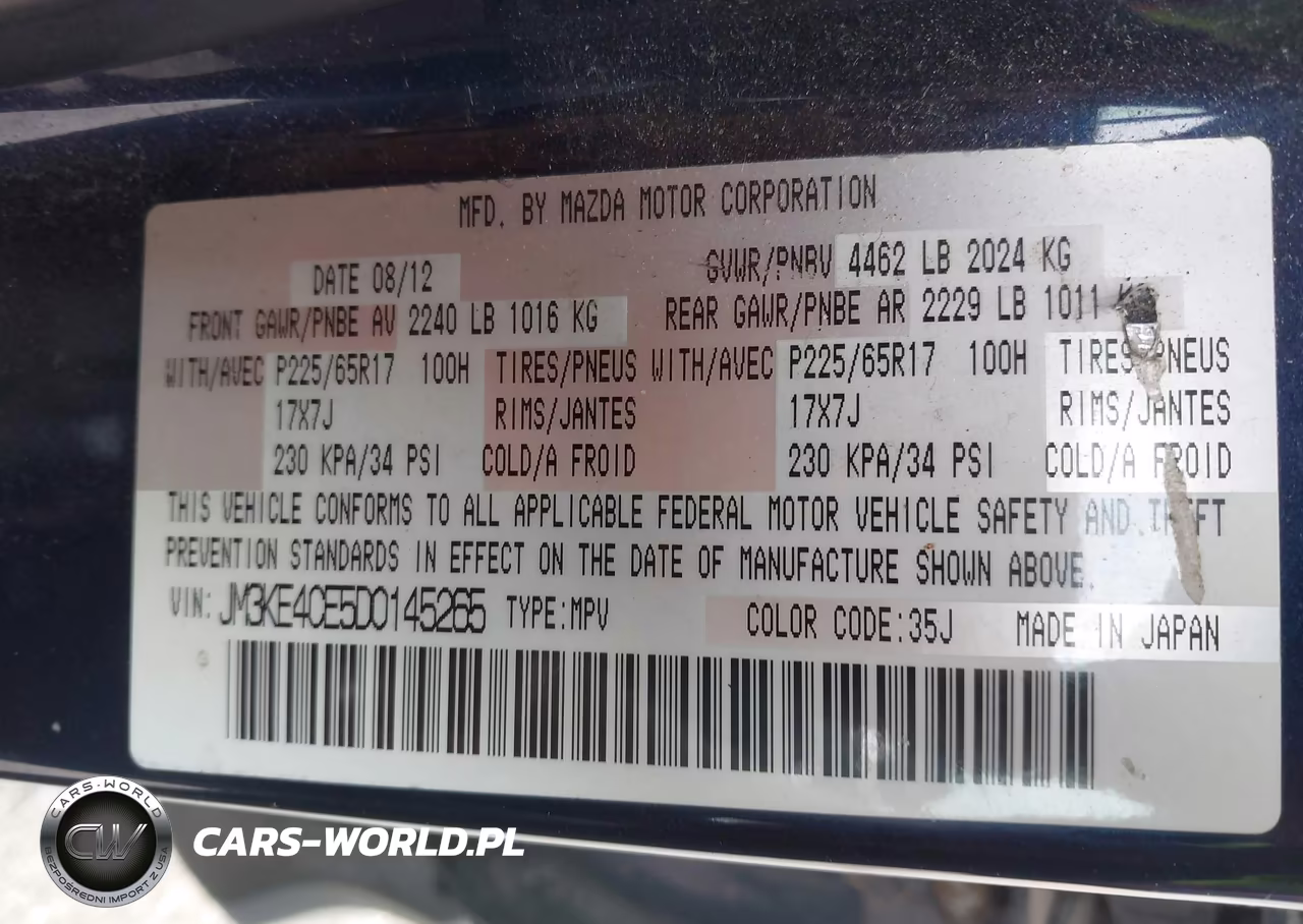 2013 Mazda Cx-5 Touring VIN:JM3KE4CE5D0145265 - 9