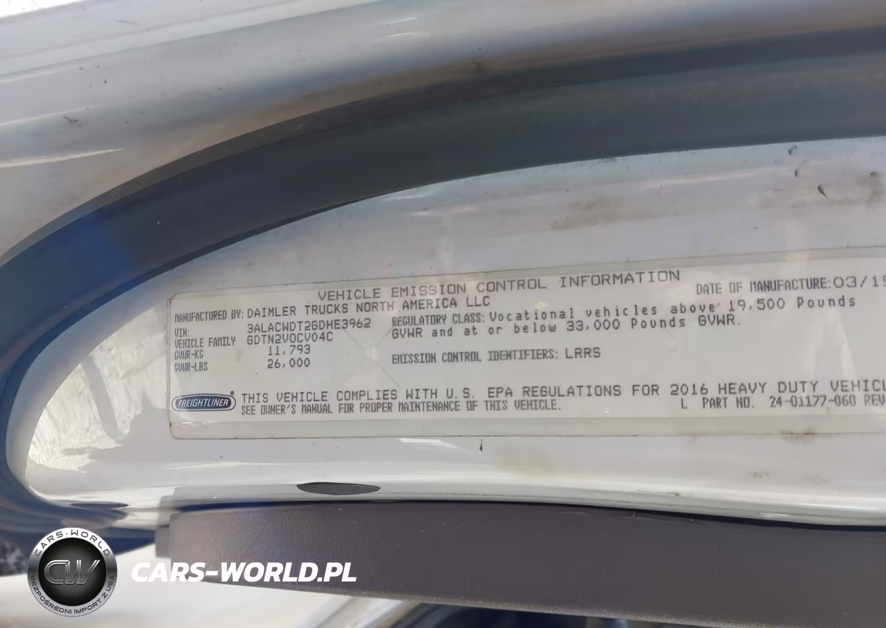 2016 Freightliner M2 106 Medium Duty VIN:3ALACWDT2GDHE3962 - 8