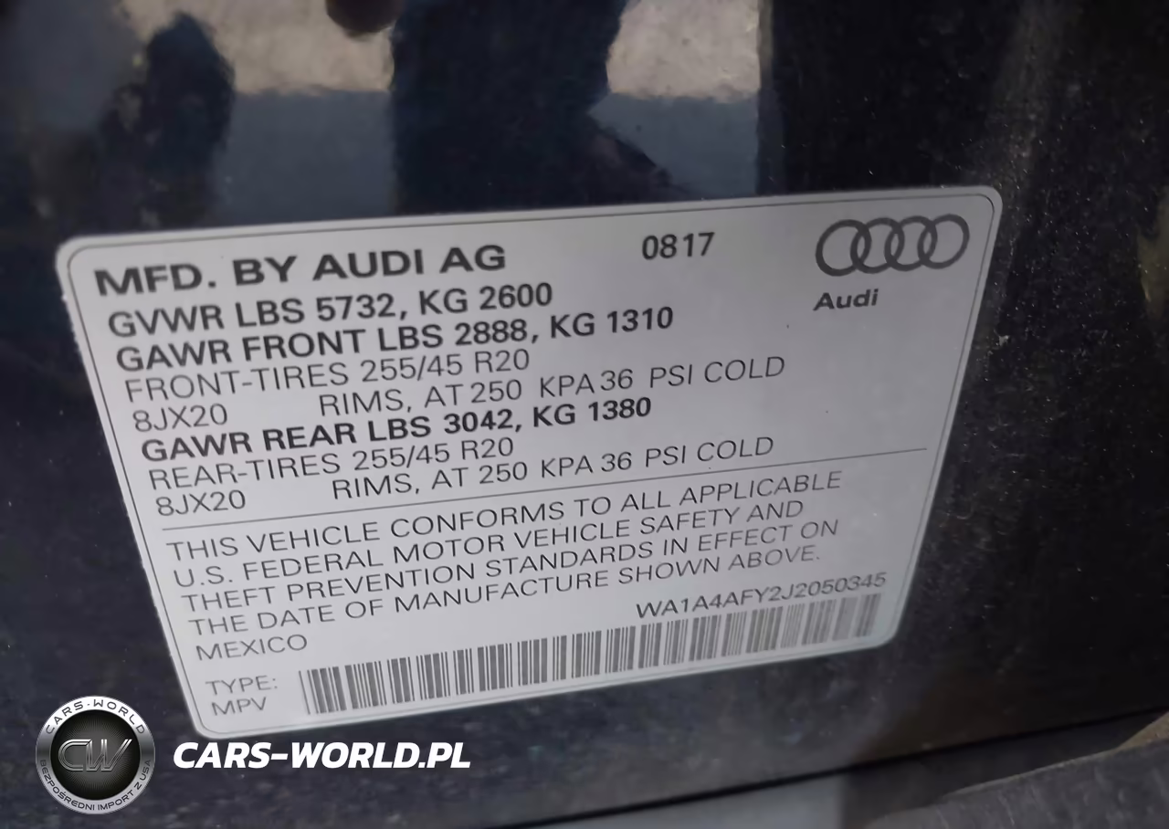 2018 Audi Sq5 3.0T Premium Plus VIN:WA1A4AFY2J2050345 - 9