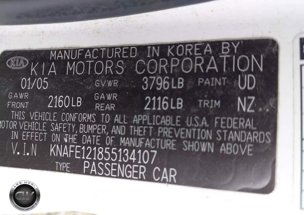 2005 Kia Spectra Ex-Lx-Sx VIN:KNAFE121855134107 - 9