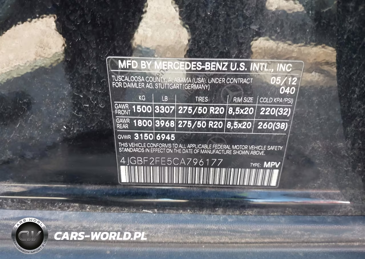 2012 Mercedes-Benz Gl 350 Bluetec 4Matic VIN:4JGBF2FE5CA796177 - 9