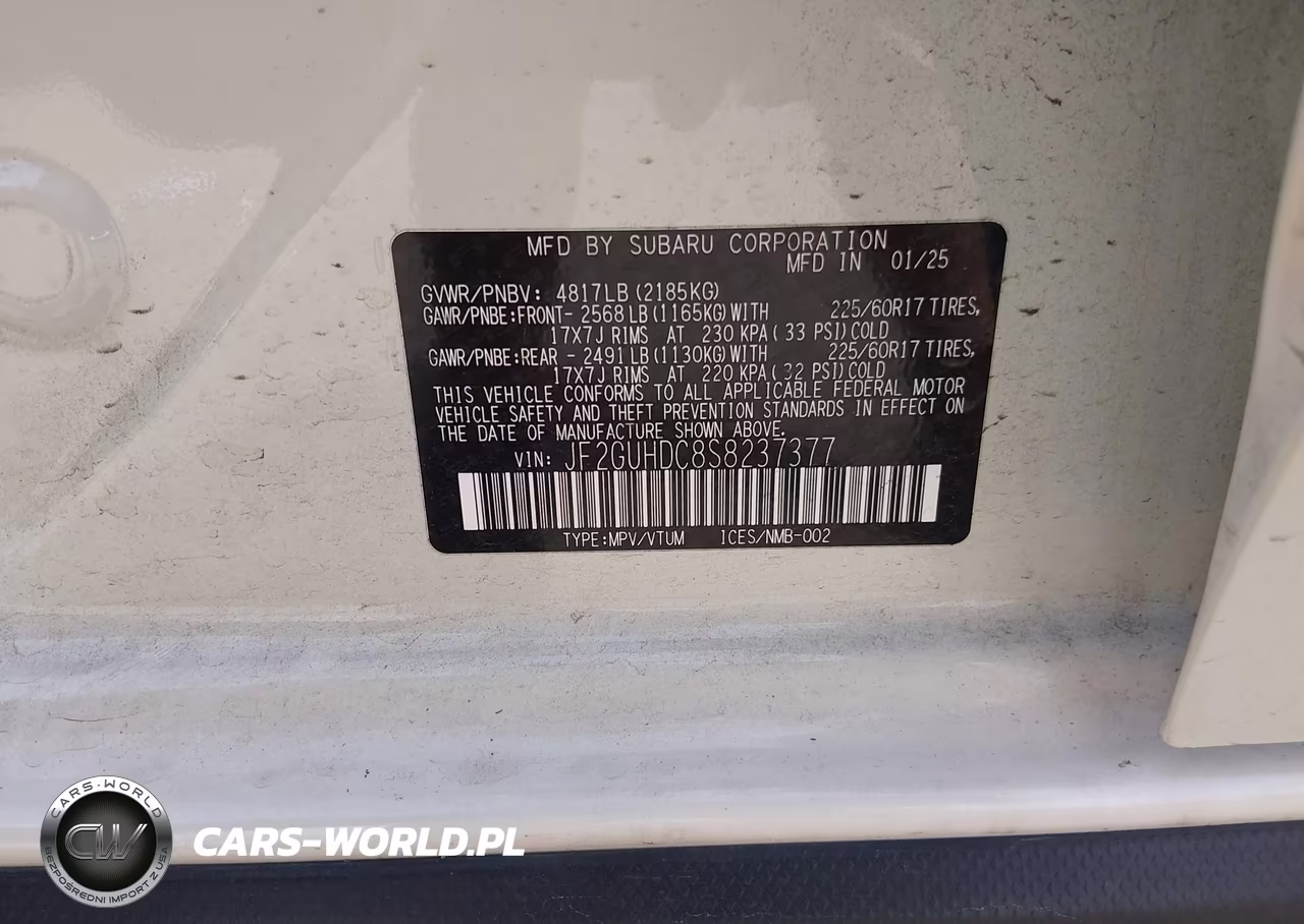 2025 Subaru Crosstrek Premium VIN:JF2GUHDC8S8237377 - 9