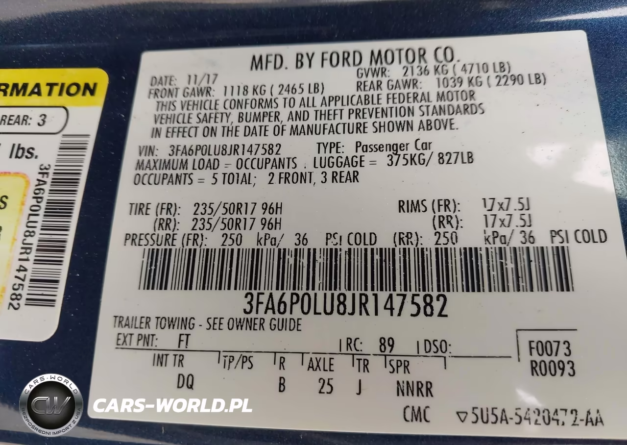 2018 Ford Fusion Hybrid Se VIN:3FA6P0LU8JR147582 - 9