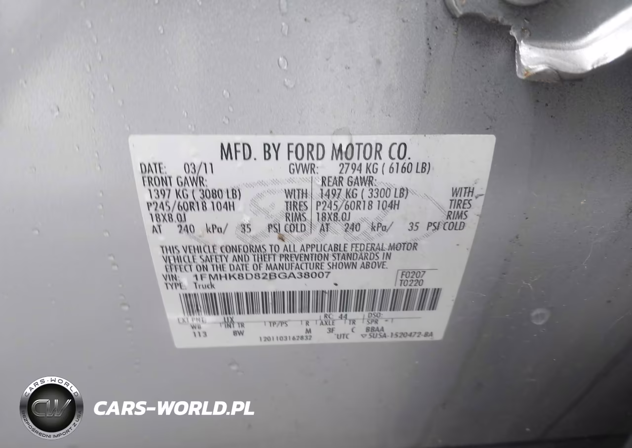 2011 Ford Explorer Xlt VIN:1FMHK8D82BGA38007 - 9