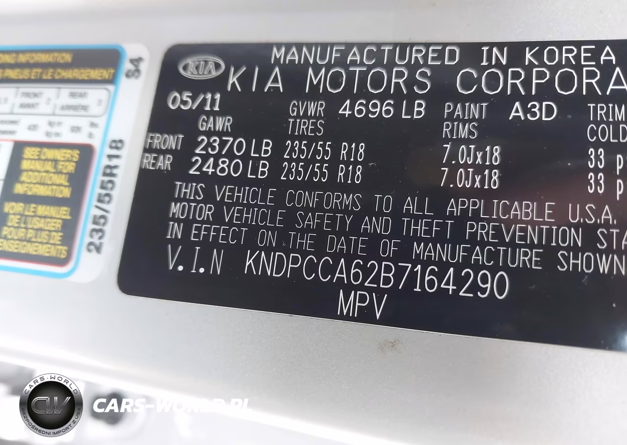 2011 Kia Sportage Sx VIN:KNDPCCA62B7164290 - 9