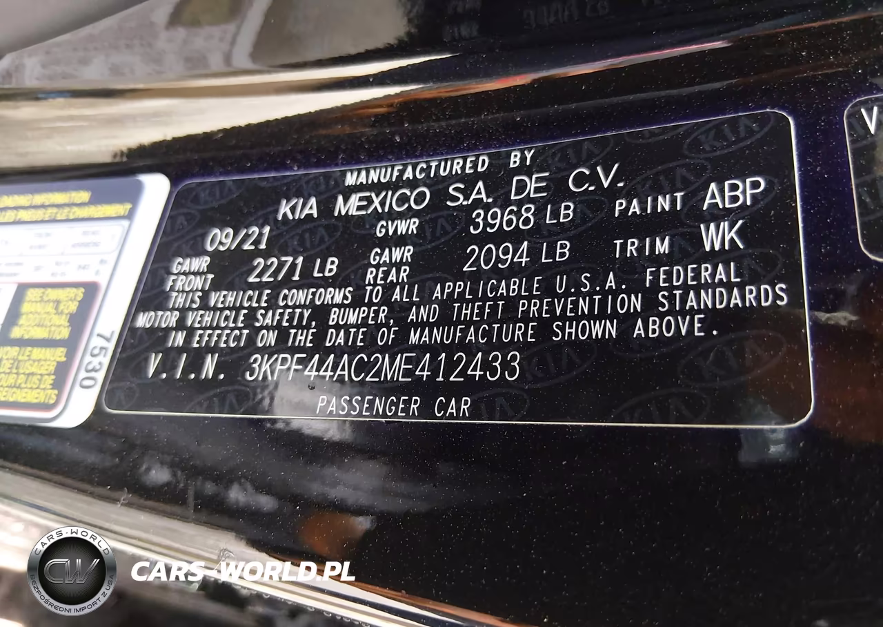 2021 Kia Forte Gt VIN:3KPF44AC2ME412433 - 9