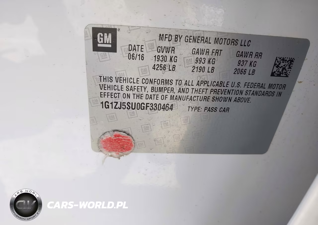 2016 Chevrolet Malibu Hybrid VIN:1G1ZJ5SU0GF330464 - 9