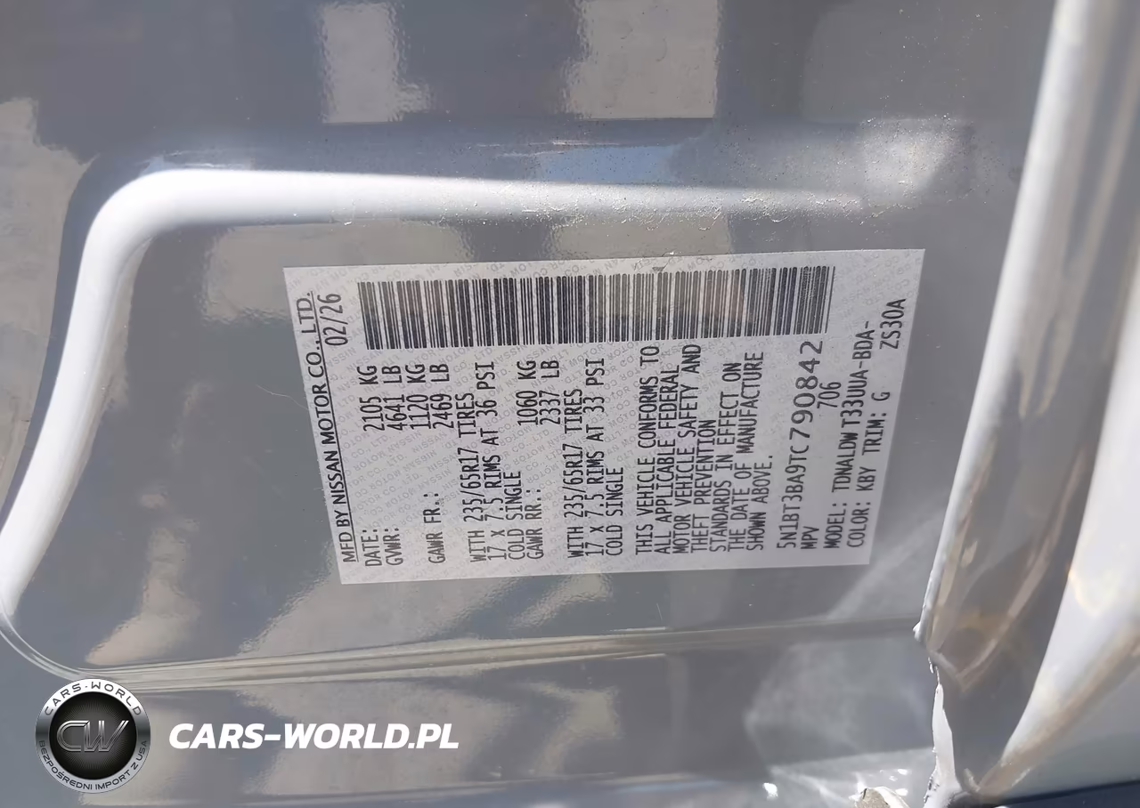 2026 Nissan Rogue Sv VIN:5N1BT3BA9TC790842 - 9