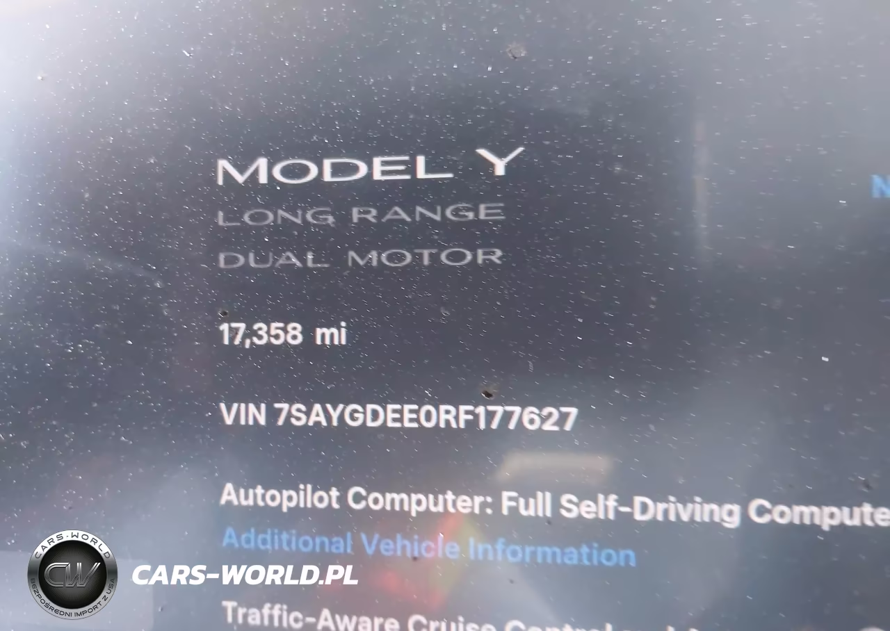2024 Tesla Model Y Long Range Dual Motor All-Wheel Drive VIN:7SAYGDEE0RF177627 - 7
