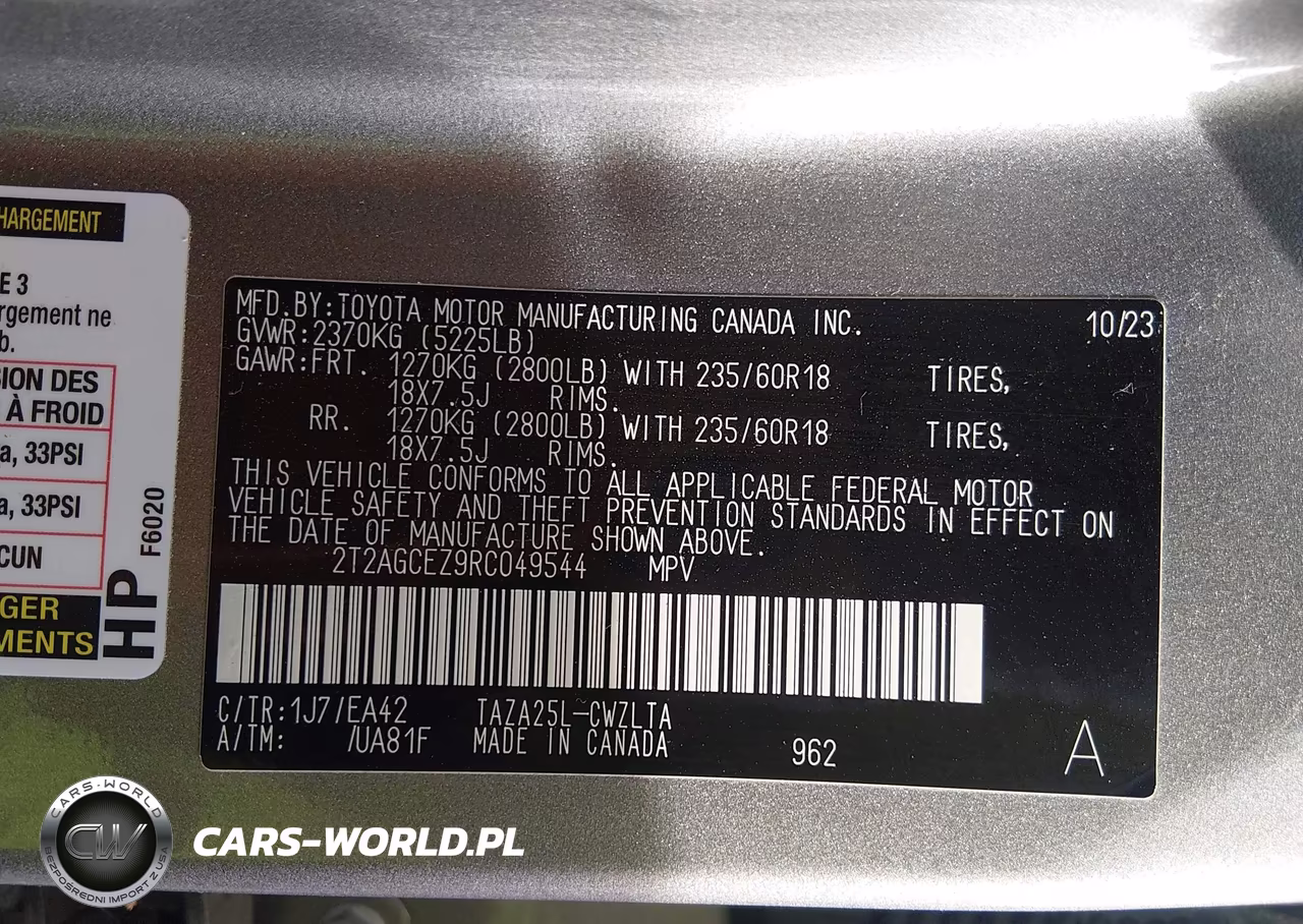 2024 Lexus Nx 350 VIN:2T2AGCEZ9RC049544 - 9