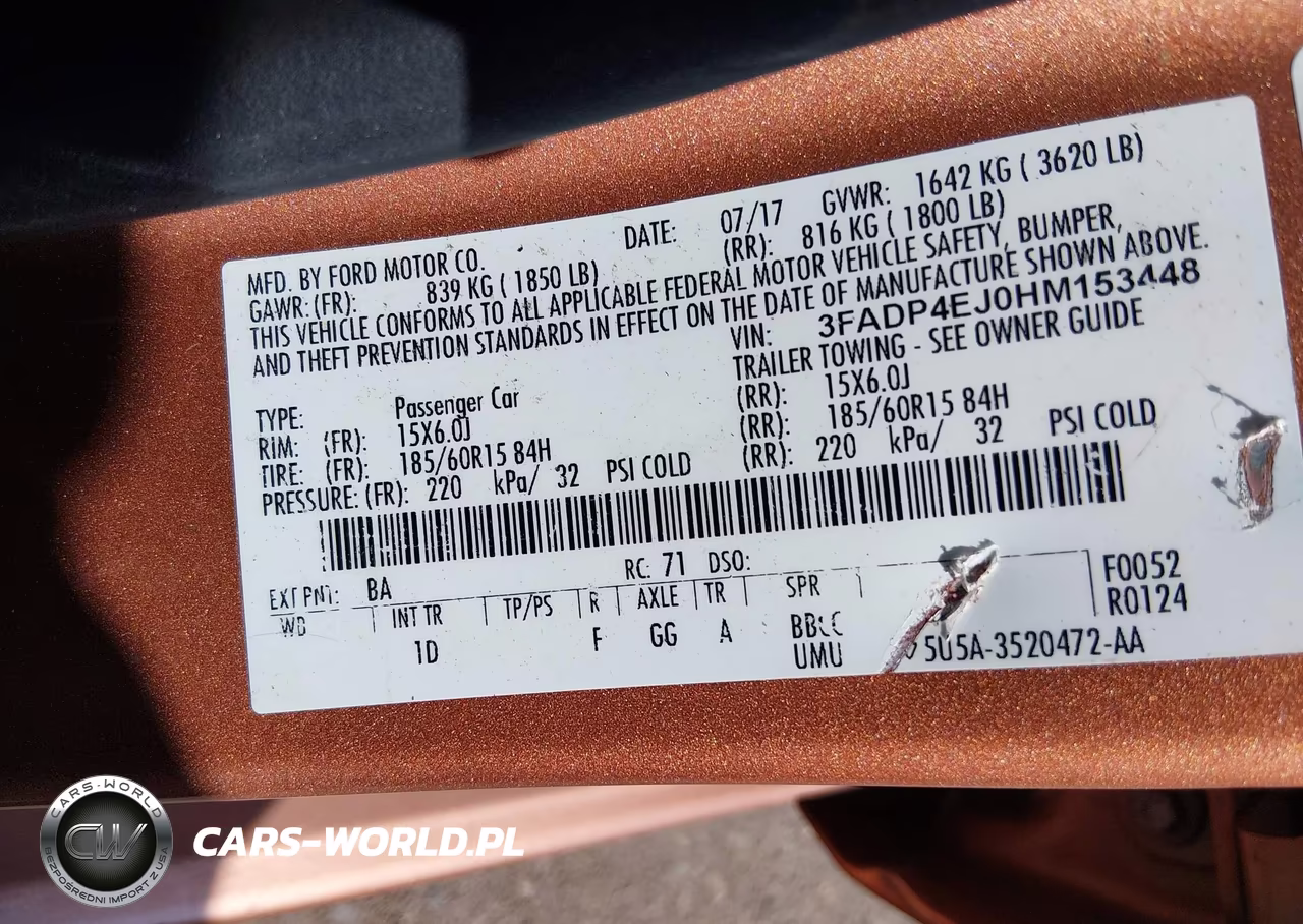 2017 Ford Fiesta Se VIN:3FADP4EJ0HM153448 - 9