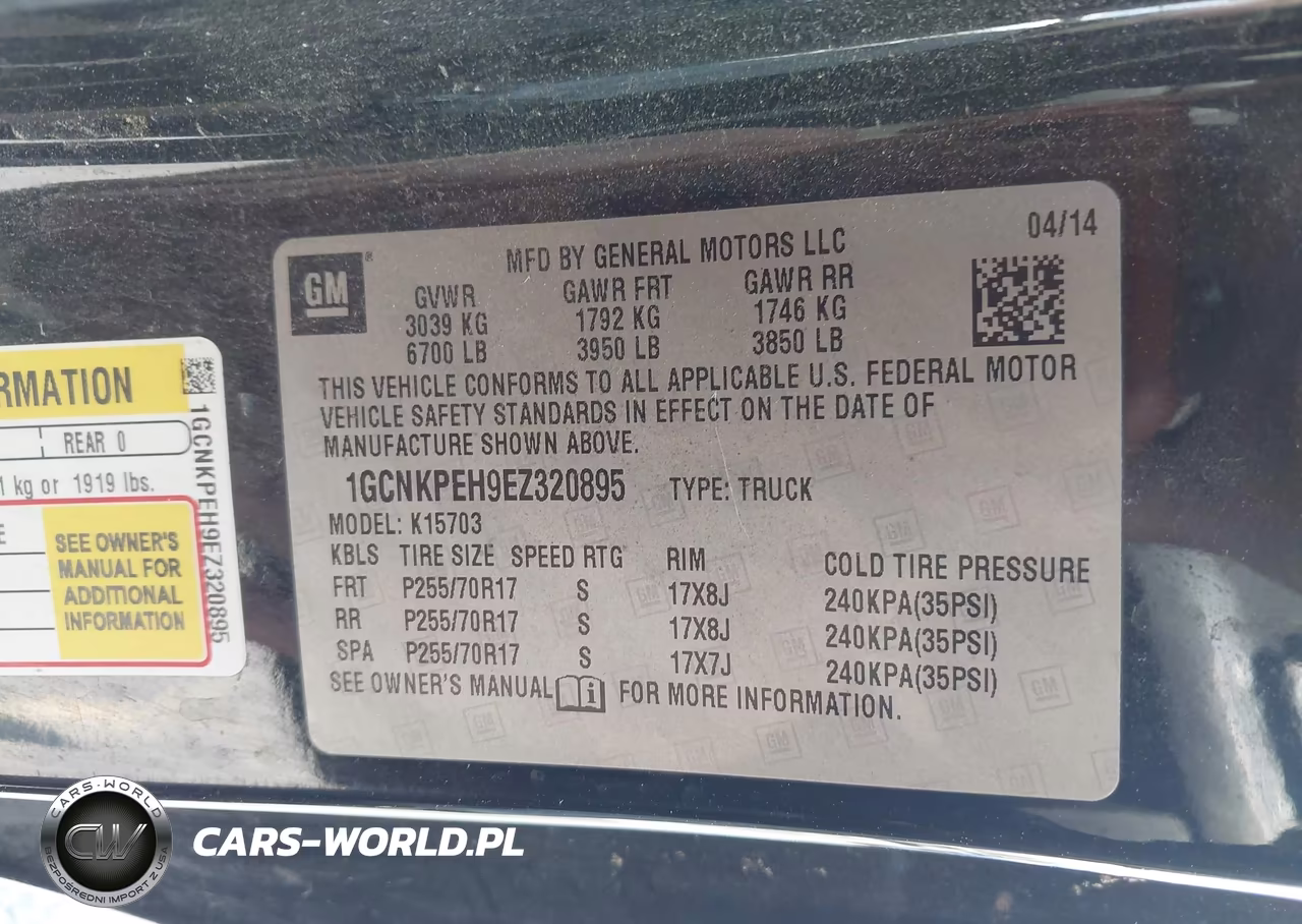 2014 Chevrolet Silverado 1500 Work Truck VIN:1GCNKPEH9EZ320895 - 9