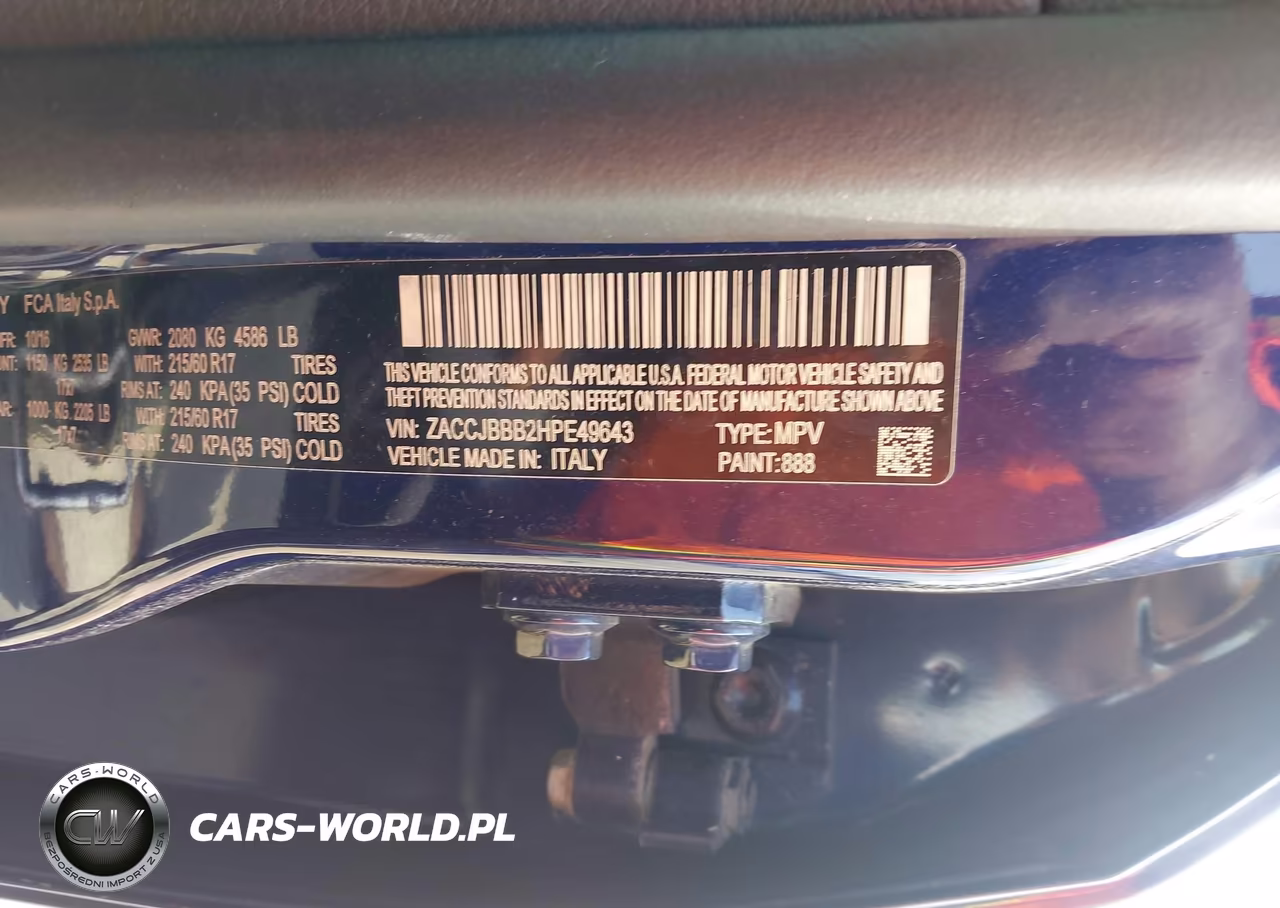 2017 Jeep Renegade Latitude VIN:ZACCJBBB2HPE49643 - 13