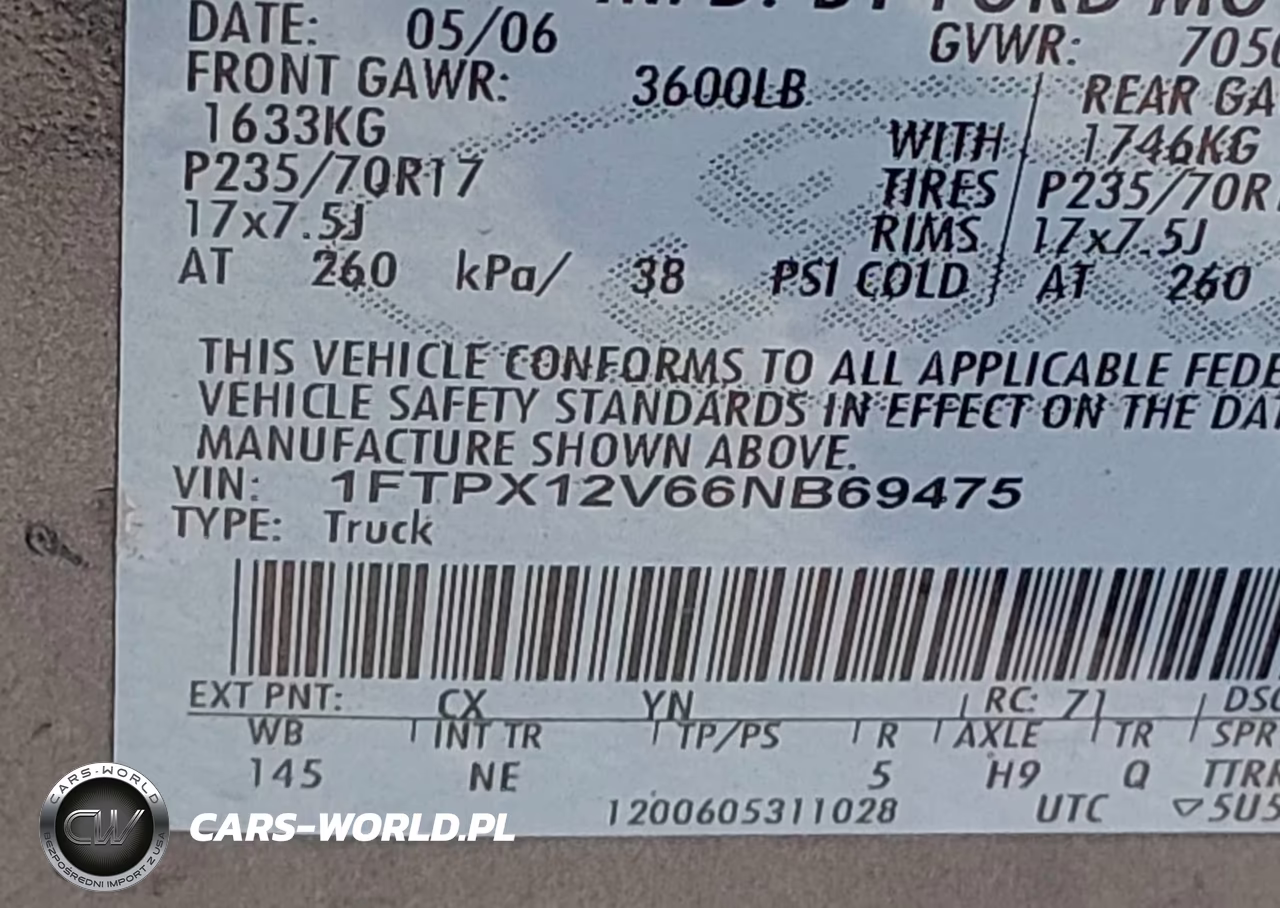 2006 Ford F-150 Lariat-Xl-Xlt VIN:1FTPX12V66NB69475 - 9