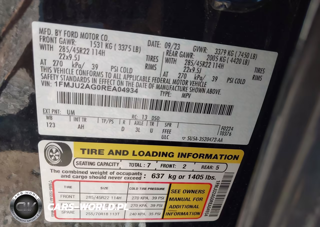 2024 Ford Expedition Limited VIN:1FMJU2AG0REA04934 - 9