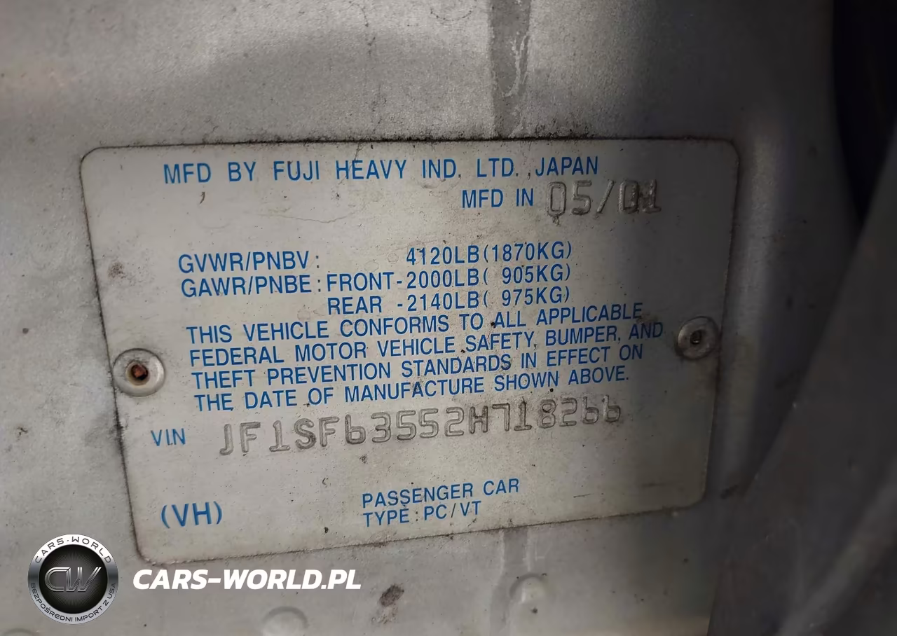 2002 Subaru Forester L VIN:JF1SF63552H718266 - 9