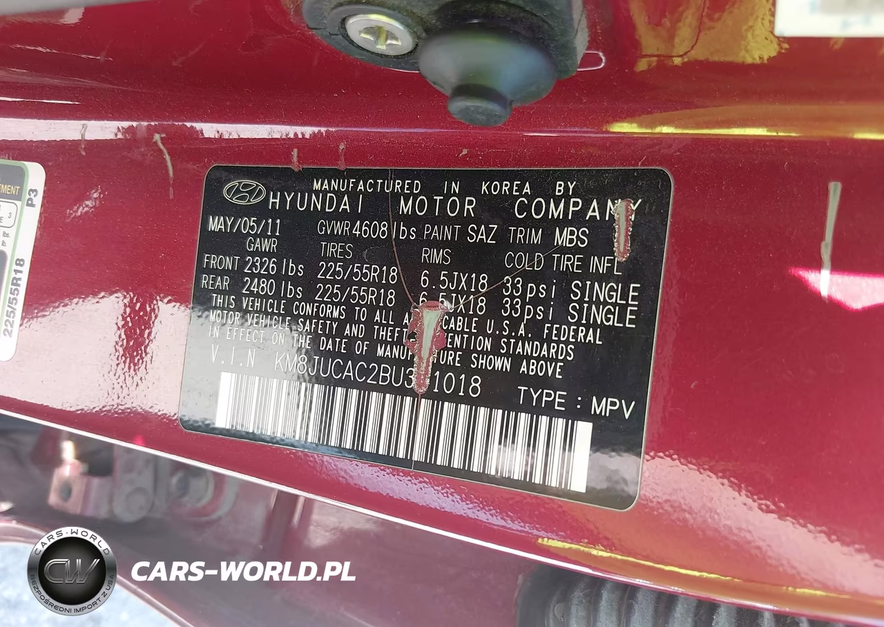 2011 Hyundai Tucson Limited VIN:KM8JUCAC2BU311018 - 9