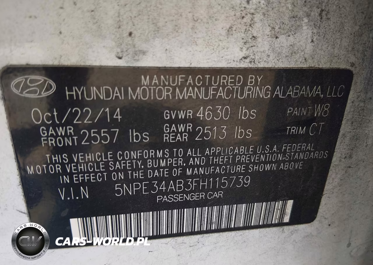 2015 Hyundai Sonata Limited 2.0T VIN:5NPE34AB3FH115739 - 9