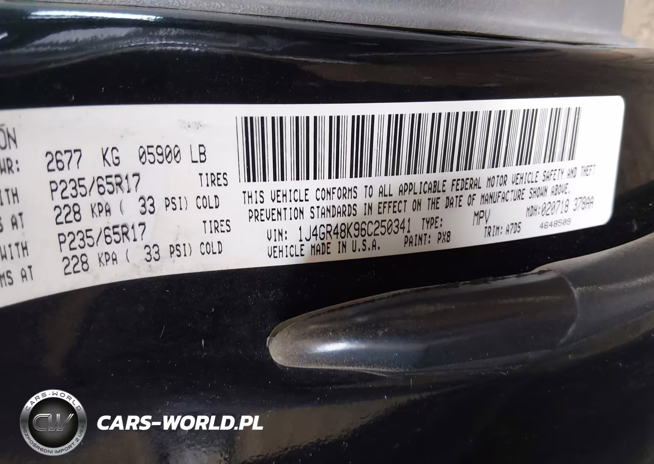 2006 Jeep Grand Cherokee Laredo VIN:1J4GR48K96C250341 - 9