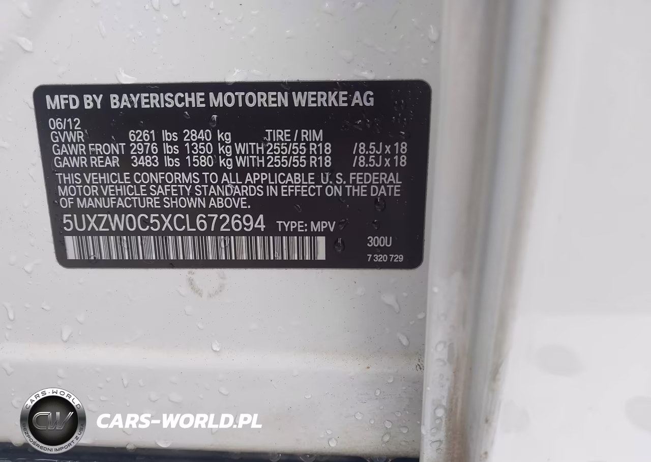 2012 BMW X5 xDrive35D VIN:5UXZW0C5XCL672694 - 9