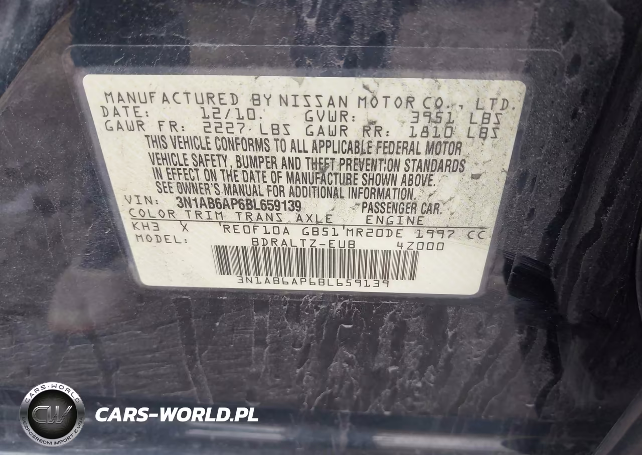 2011 Nissan Sentra 2.0Sr VIN:3N1AB6AP6BL659139 - 9