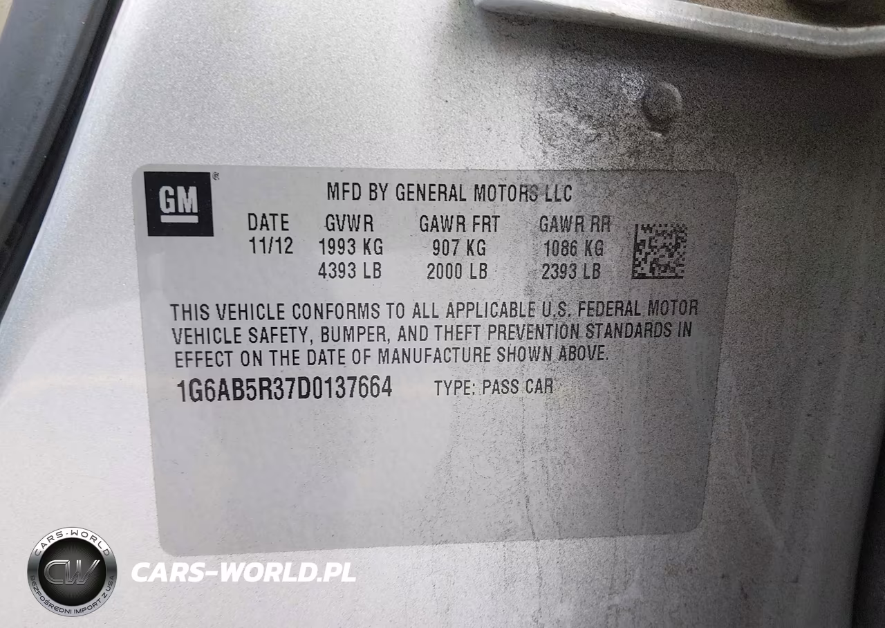2013 Cadillac Ats Luxury VIN:1G6AB5R37D0137664 - 9