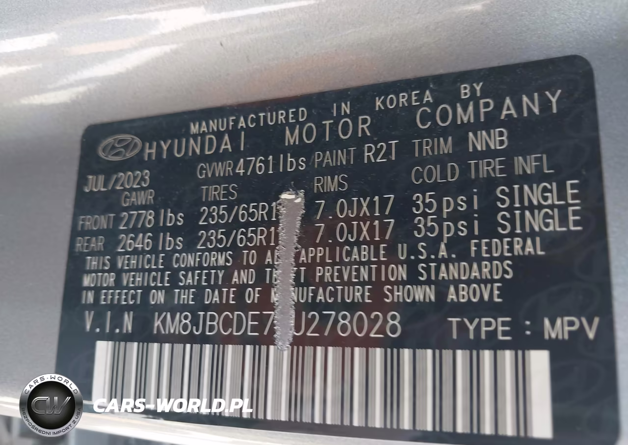 2024 Hyundai Tucson Sel VIN:KM8JBCDE7RU278028 - 9