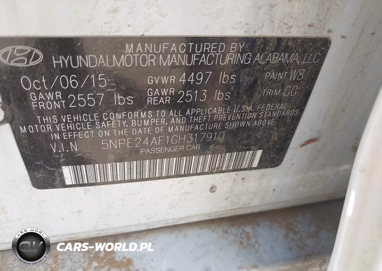 2016 Hyundai Sonata Se VIN:5NPE24AF1GH317910 - 9