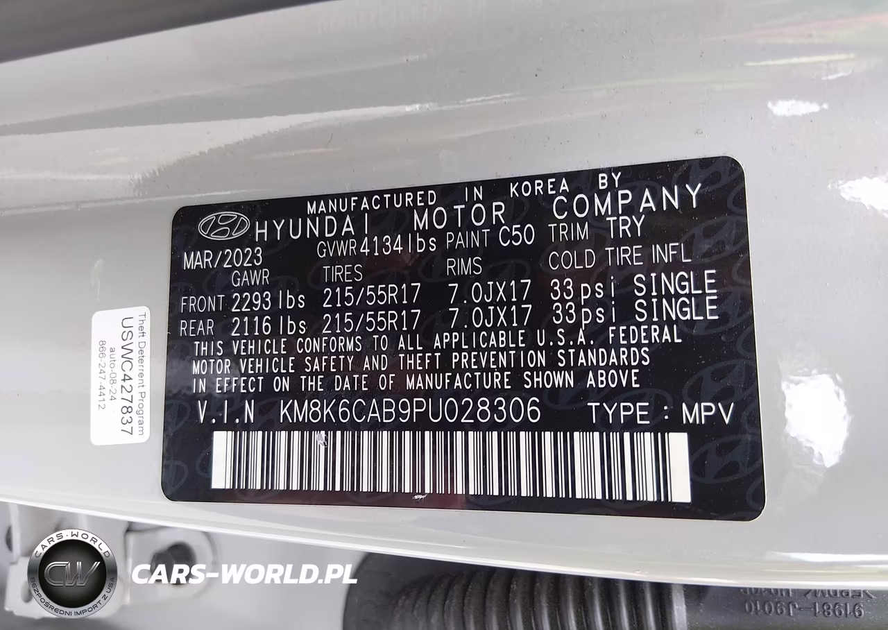 2023 Hyundai Kona Sel VIN:KM8K6CAB9PU028306 - 9