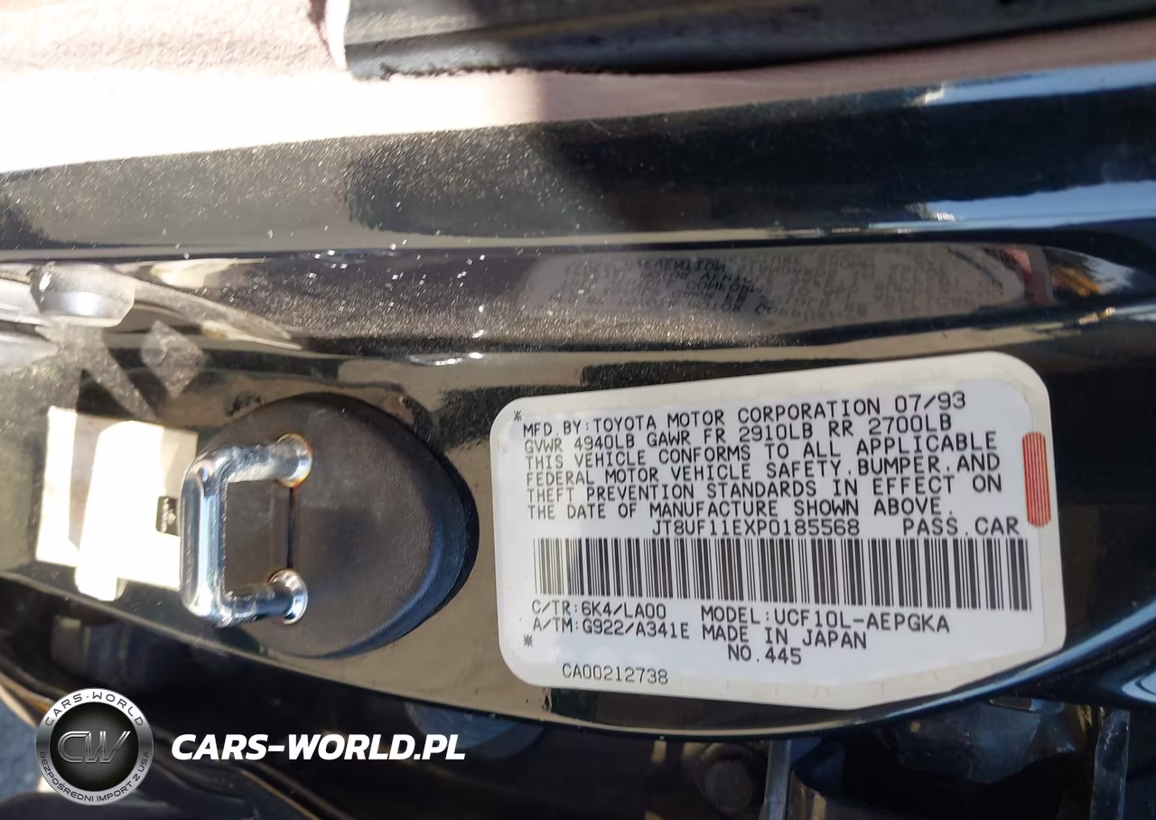 1993 Lexus Ls 400 VIN:JT8UF11EXP0185568 - 9