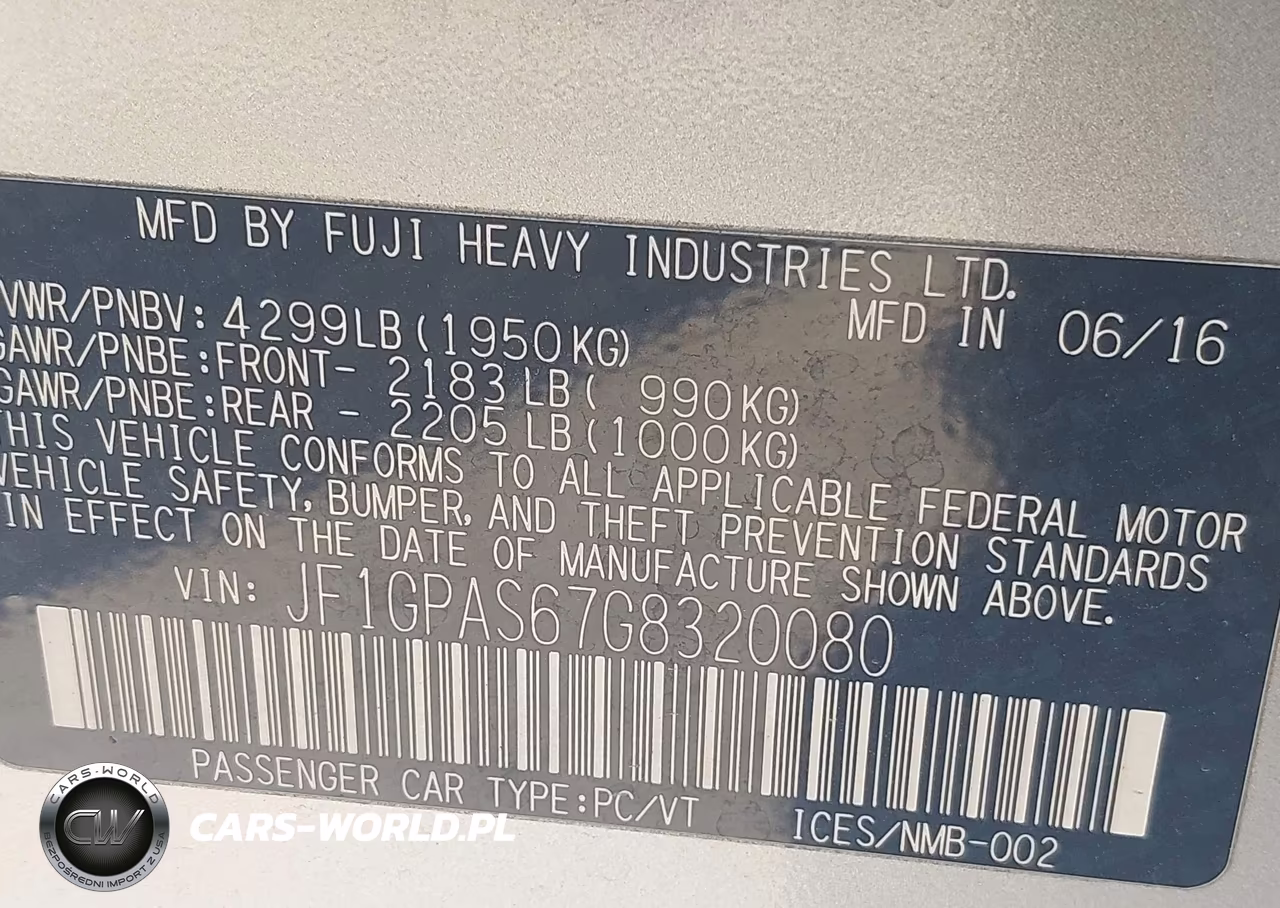 2016 Subaru Impreza 2.0I Sport Premium VIN:JF1GPAS67G8320080 - 9