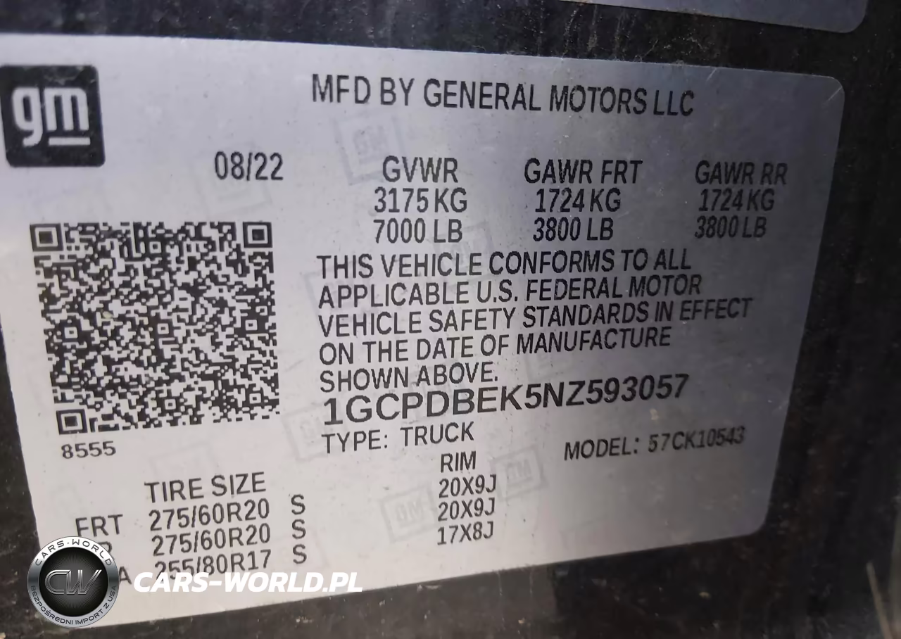2022 Chevrolet Silverado 1500 4Wd Short Bed Custom VIN:1GCPDBEK5NZ593057 - 9