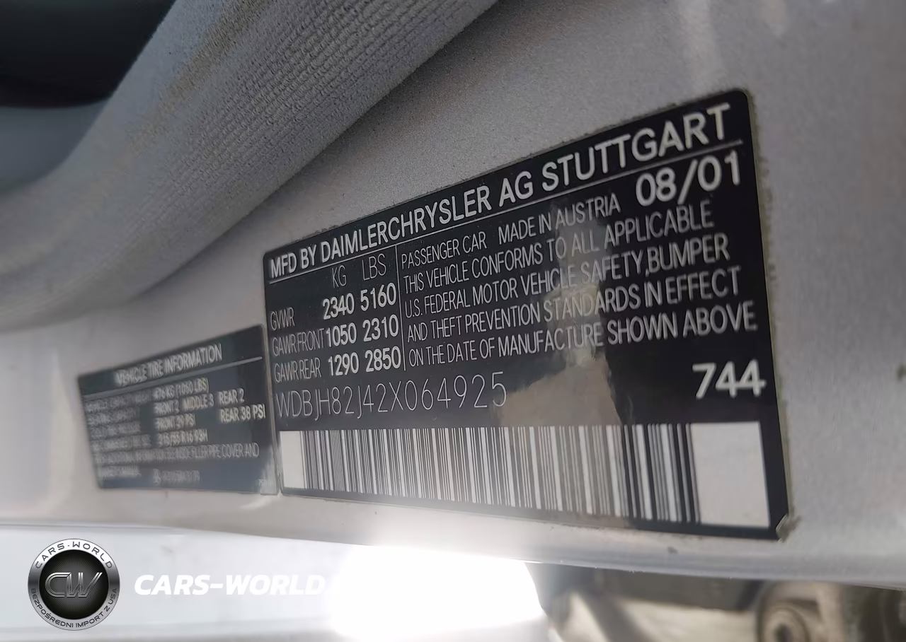 2002 Mercedes-Benz E 320 4M VIN:WDBJH82J42X064925 - 9