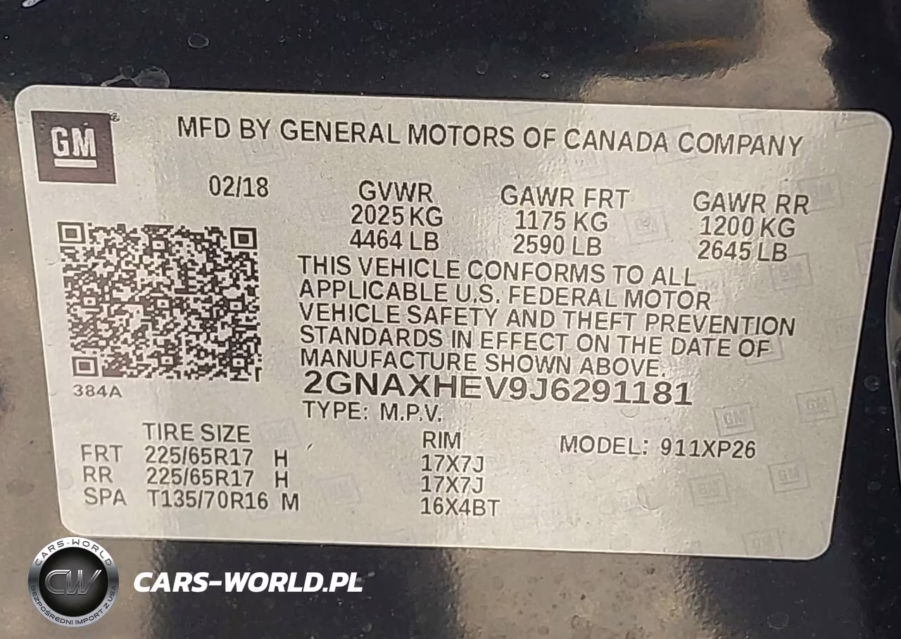2018 Chevrolet Equinox Ls VIN:2GNAXHEV9J6291181 - 9