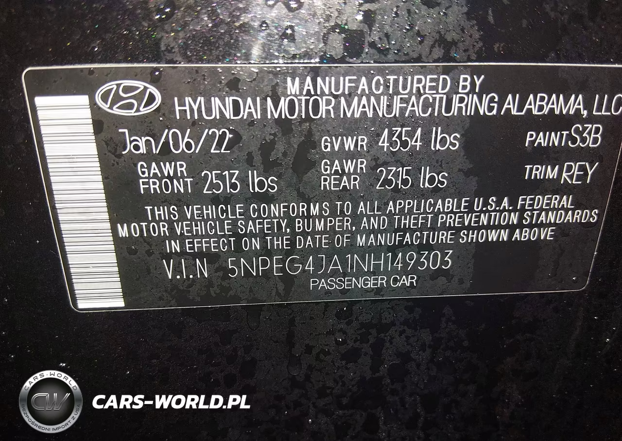 2022 Hyundai Sonata Se VIN:5NPEG4JA1NH149303 - 9