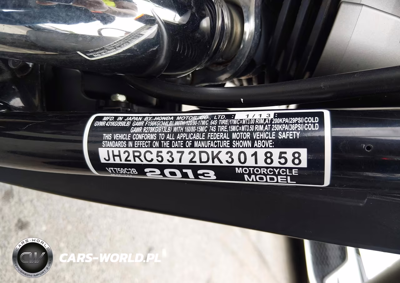 2013 Honda Vt750 C2B VIN:JH2RC5372DK301858 - 10