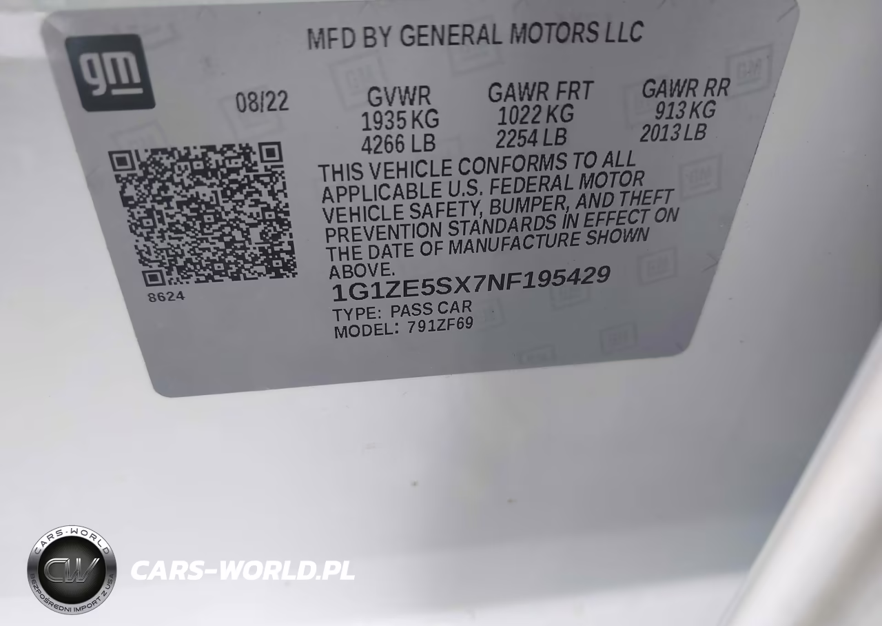 2022 Chevrolet Malibu Fwd Premier VIN:1G1ZE5SX7NF195429 - 9