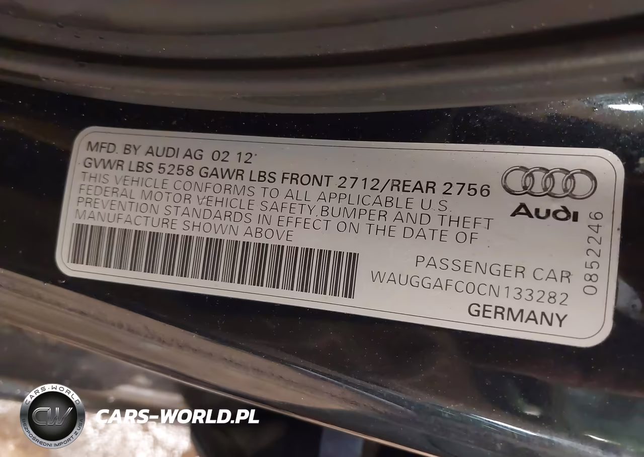 2012 Audi A6 3.0T Premium Plus VIN:WAUGGAFC0CN133282 - 9