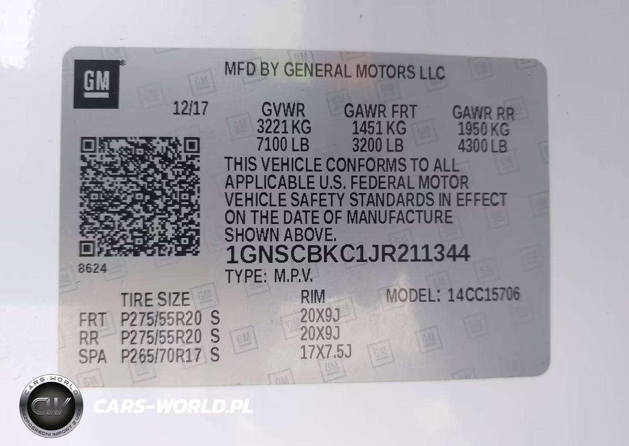 2018 Chevrolet Tahoe Lt VIN:1GNSCBKC1JR211344 - 9