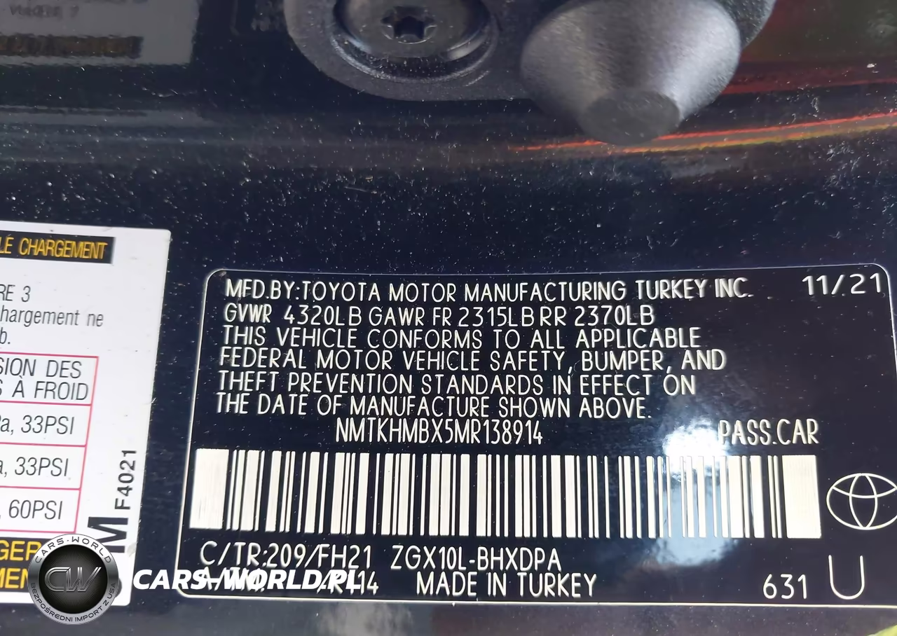 2021 Toyota C-Hr Le VIN:NMTKHMBX5MR138914 - 9
