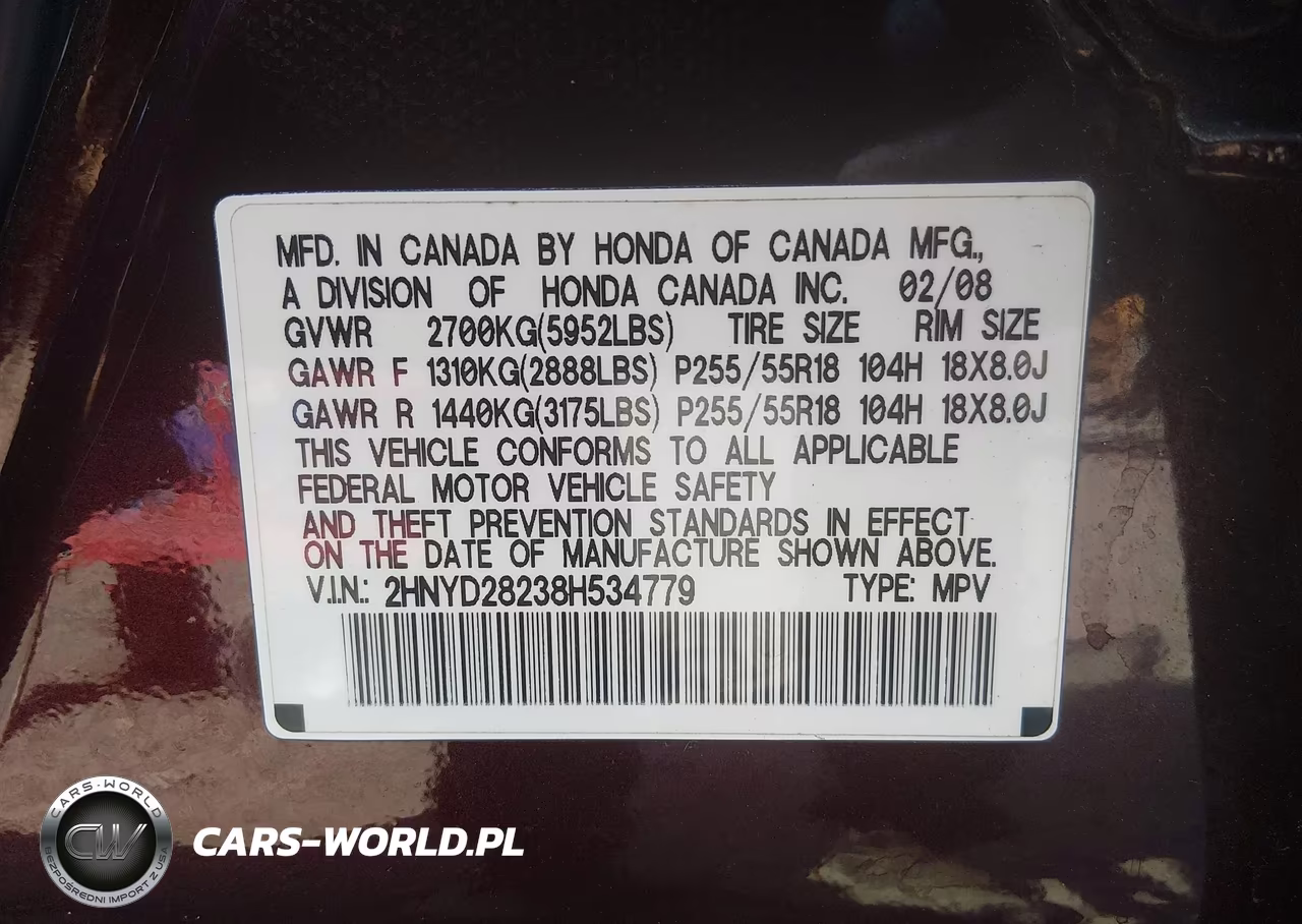2008 Acura Mdx VIN:2HNYD28238H534779 - 9