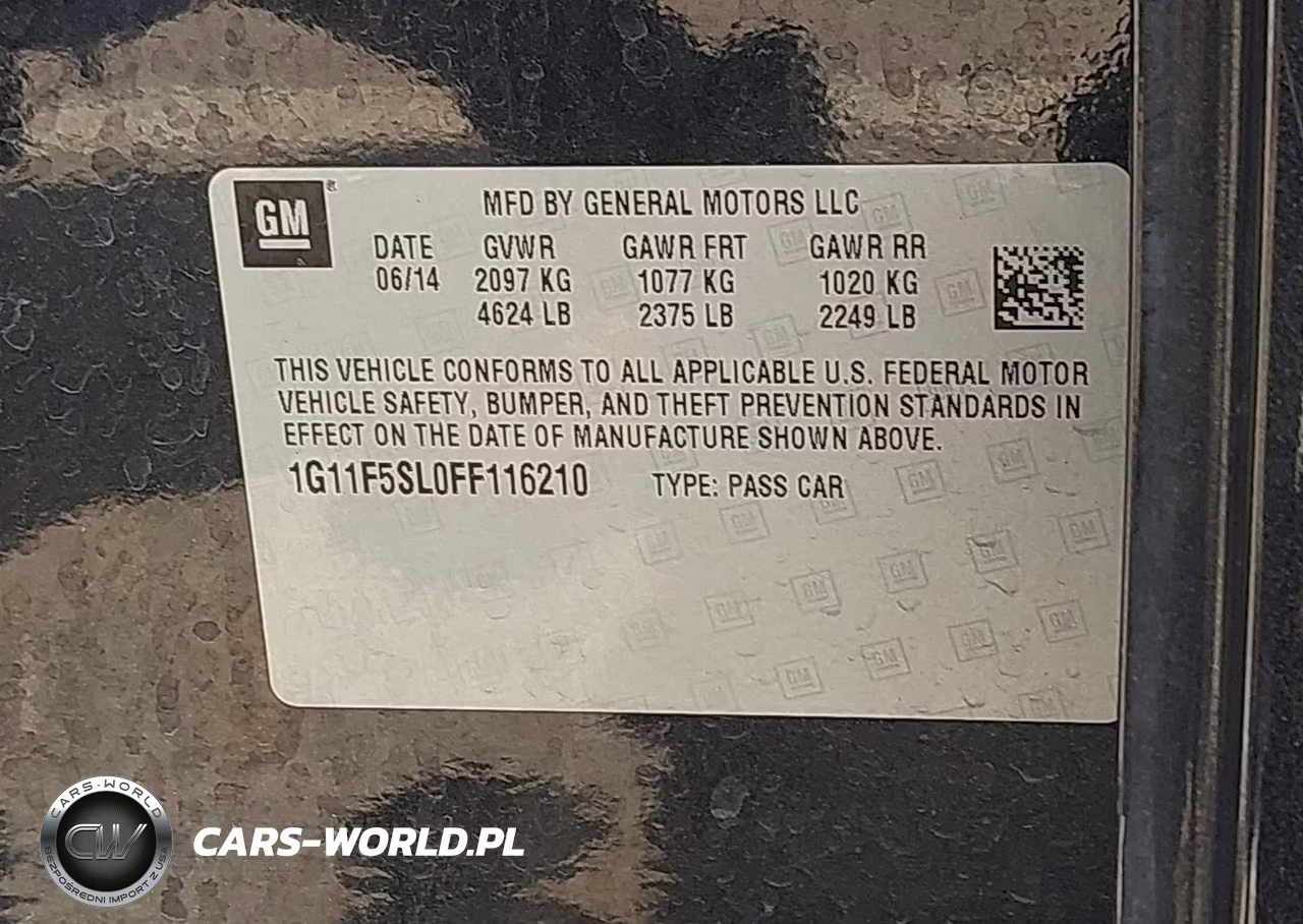 2015 Chevrolet Malibu 1Lz VIN:1G11F5SL0FF116210 - 17