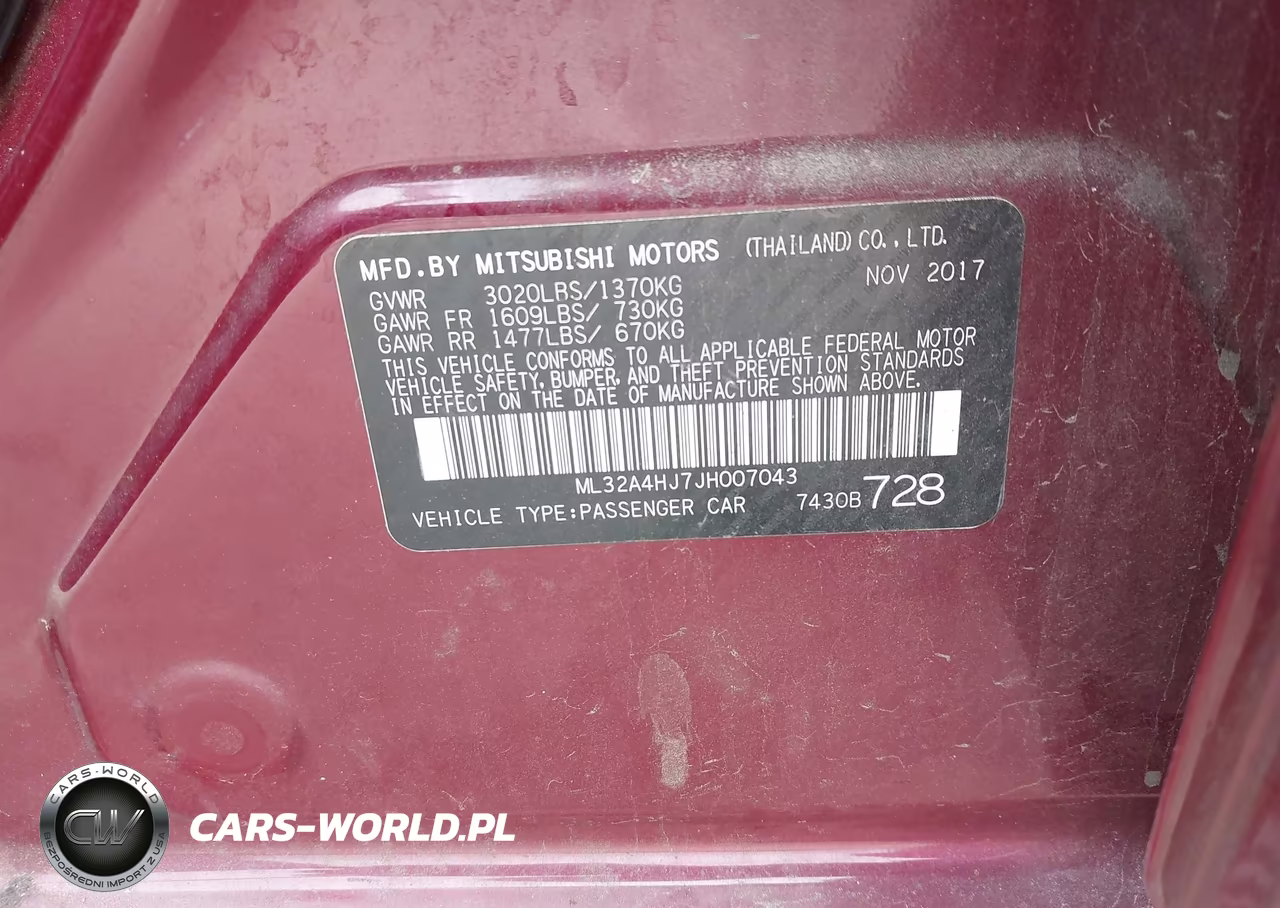 2018 Mitsubishi Mirage Se VIN:ML32A4HJ7JH007043 - 9