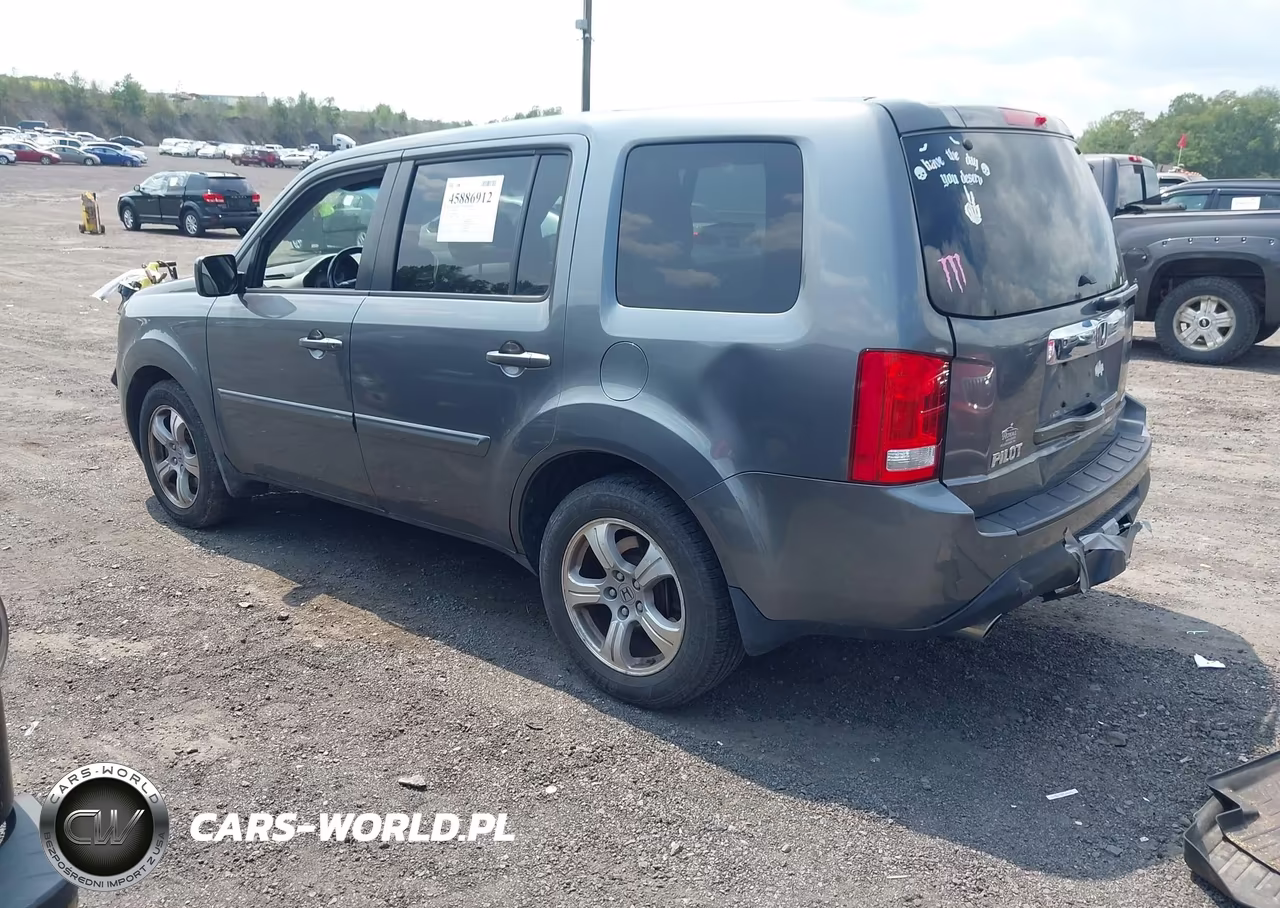 2012 Honda Pilot Ex-L VIN:5FNYF4H66CB006554 - 3