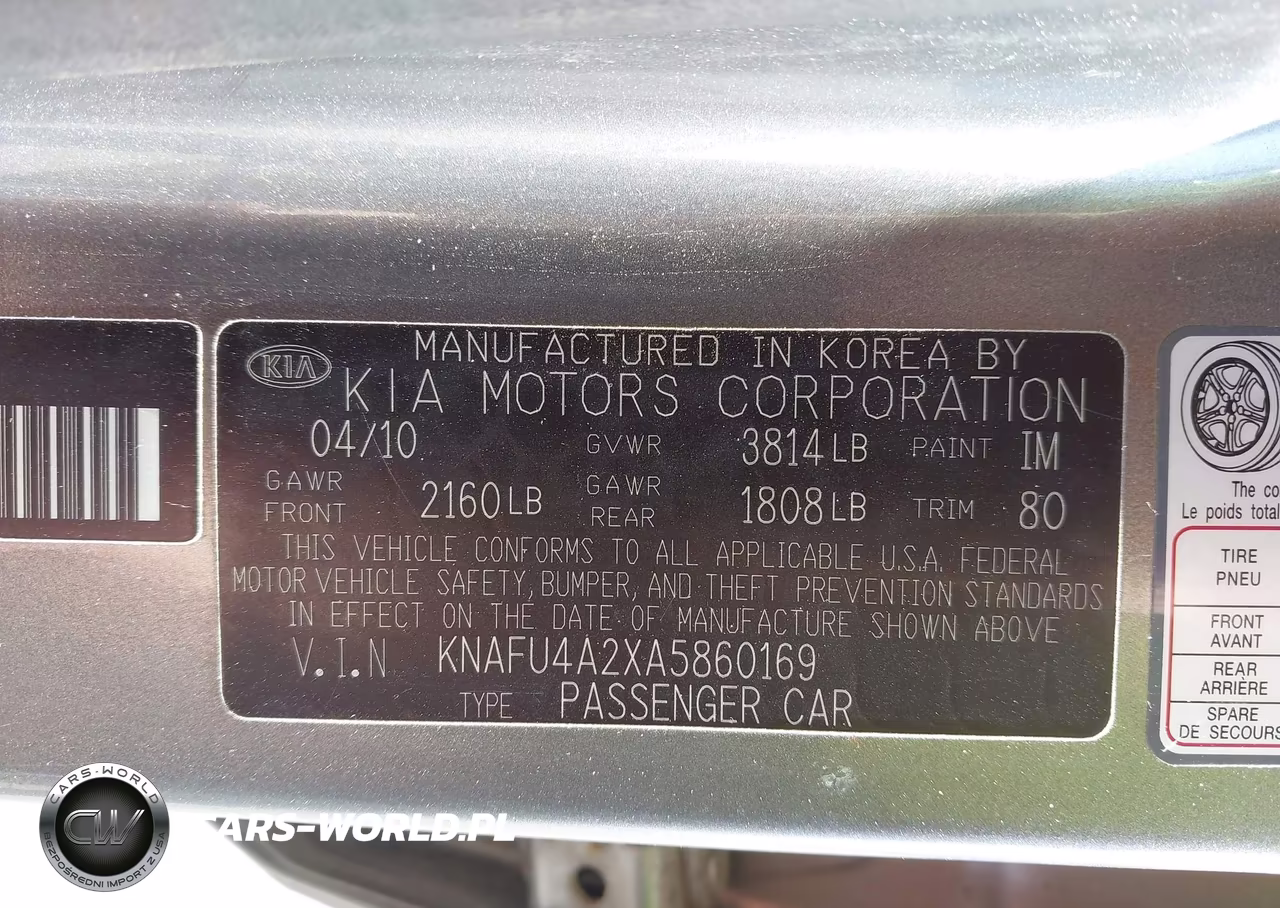 2010 Kia Forte Ex VIN:KNAFU4A2XA5860169 - 9