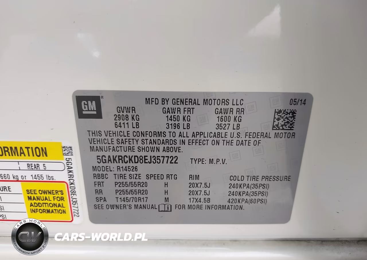 2014 Buick Enclave Premium VIN:5GAKRCKD8EJ357722 - 9