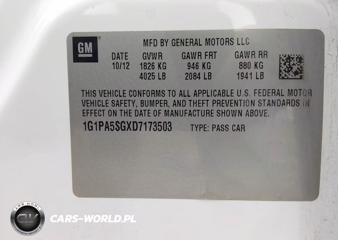 2013 Chevrolet Cruze Ls Auto VIN:1G1PA5SGXD7173503 - 9